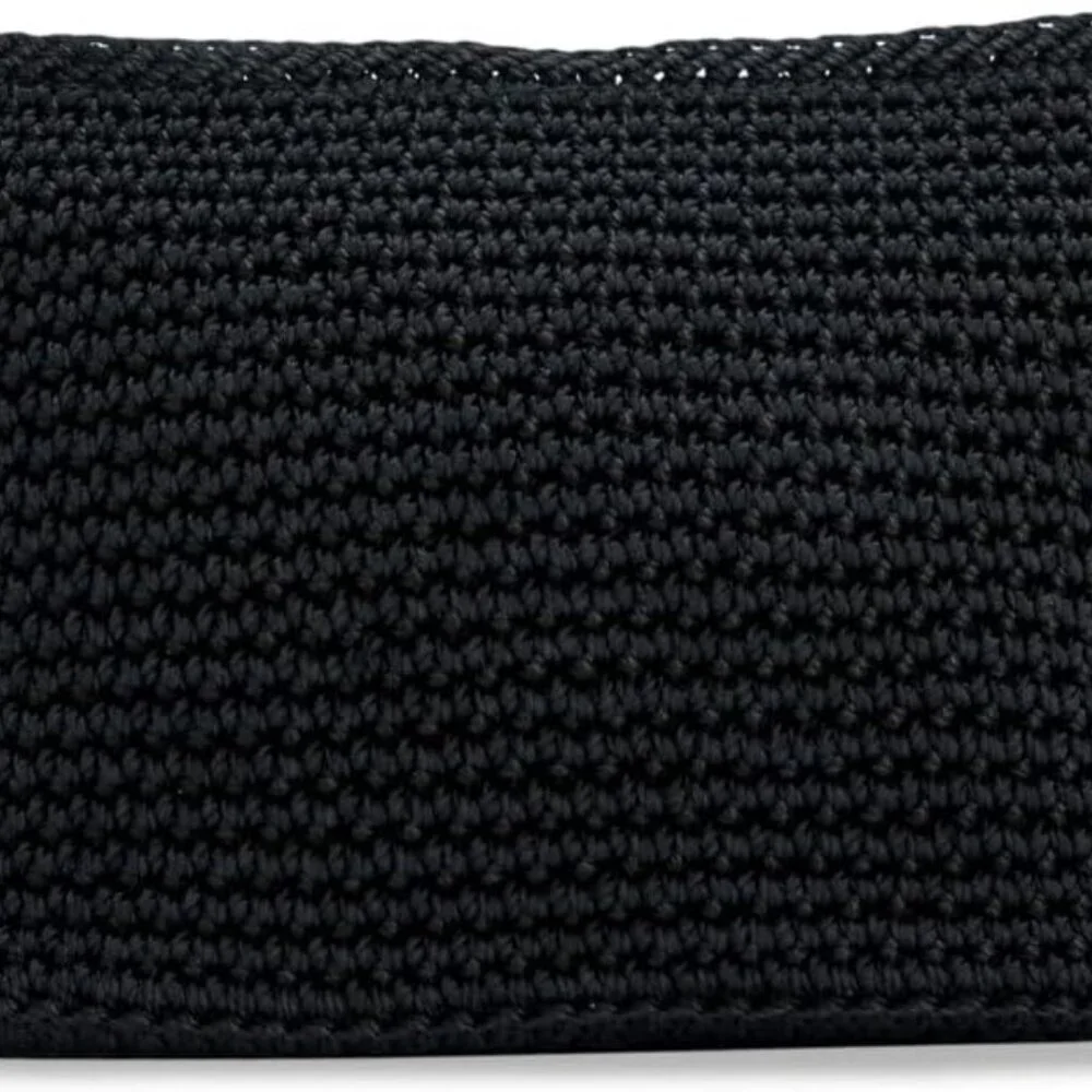 Essential Pouch Leather Women Recycled Polyester Lined Vegan Black